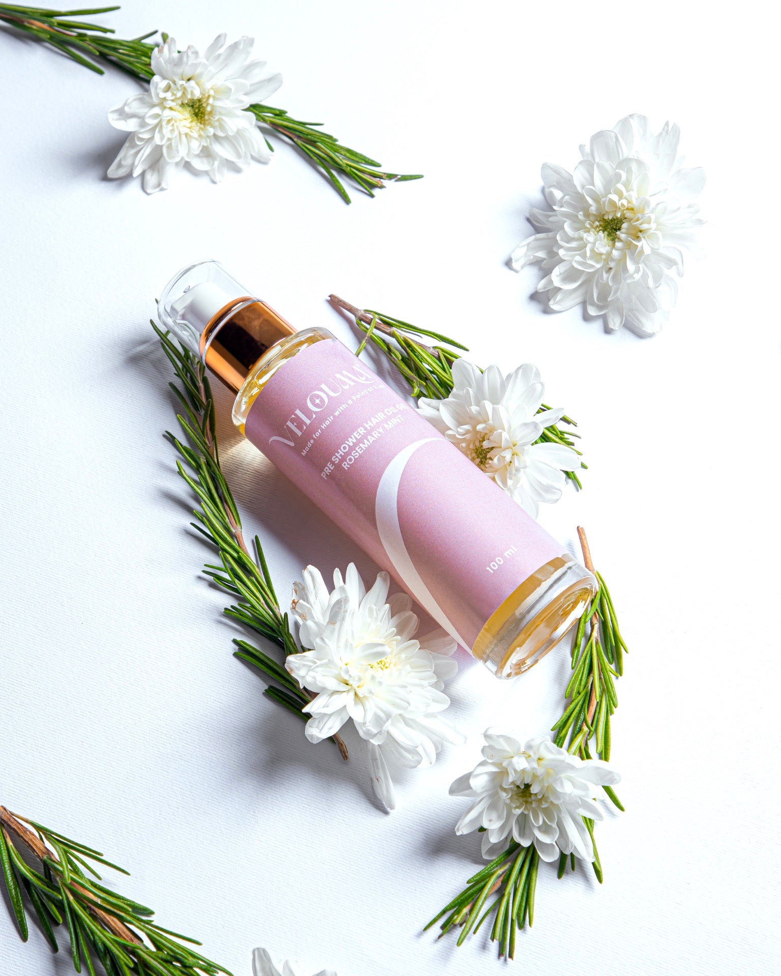 Pre-Shower Hair Oil with Rosemary